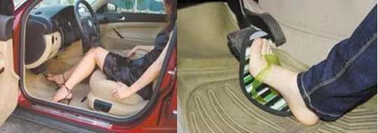 穿拖鞋或者高跟鞋开车